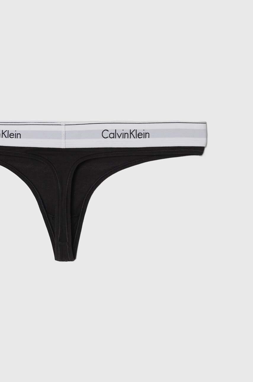 Стринги Calvin Klein Underwear колір чорний 0000F3786E