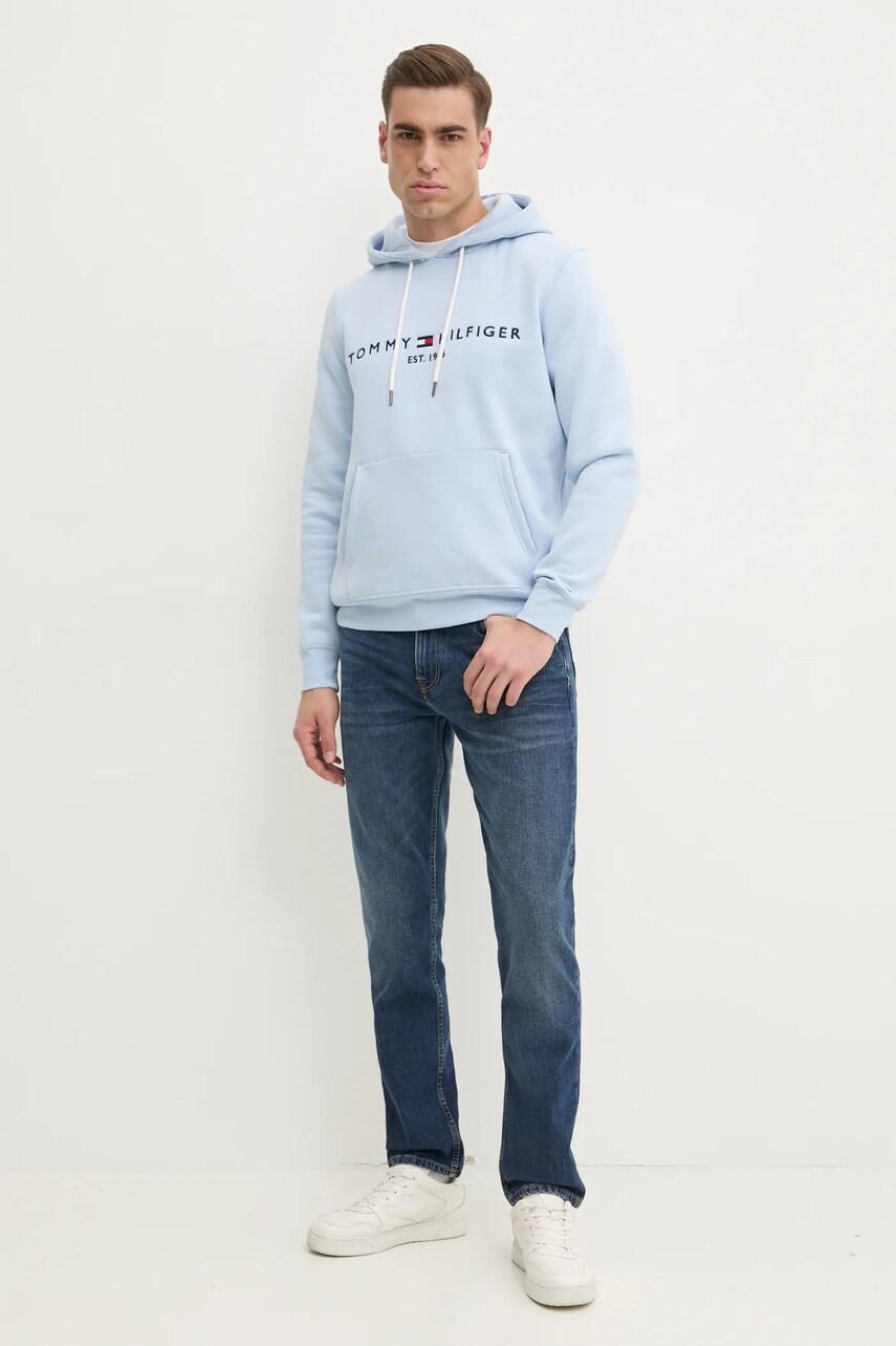 Кофта Tommy Hilfiger чоловіча з капюшоном з аплікацією