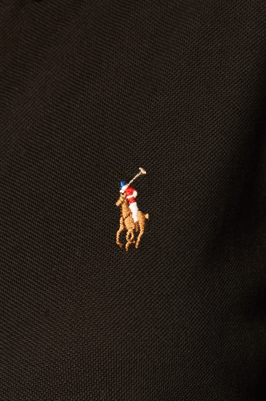 Бавовняна сорочка Polo Ralph Lauren жіноча колір чорний regular класичний комір