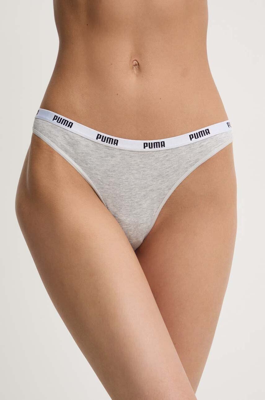 Труси Puma 2-pack колір сірий