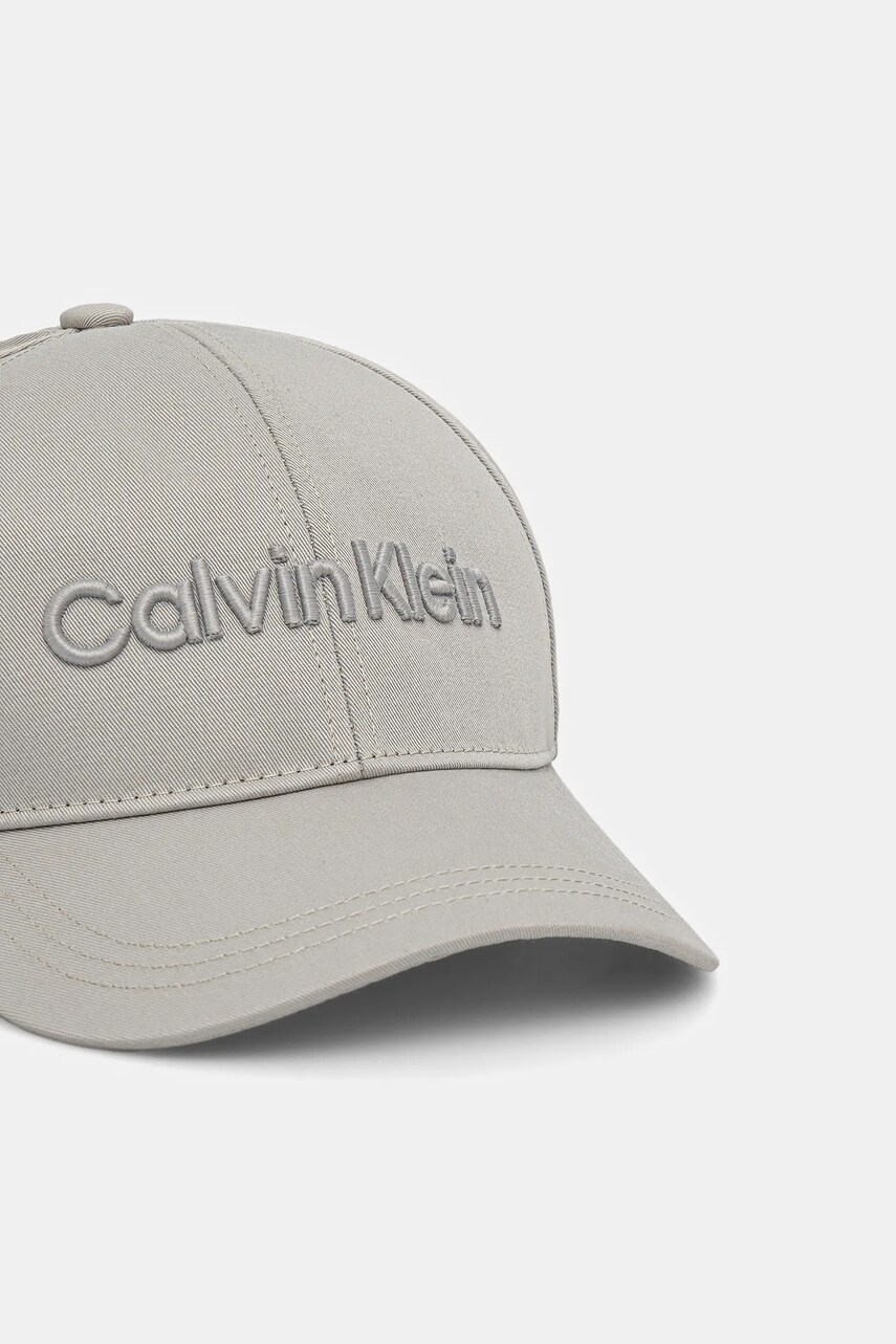Бавовняна бейсболка Calvin Klein колір білий з аплікацією K50K505737