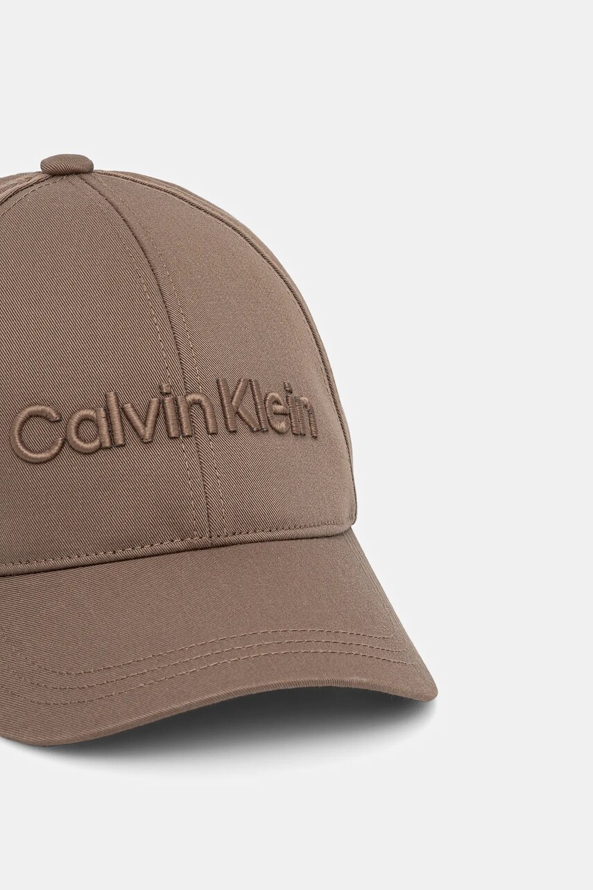 Бавовняна бейсболка Calvin Klein колір білий з аплікацією K50K505737