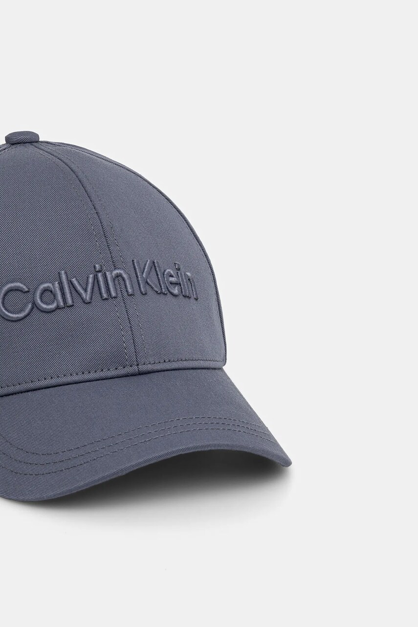 Бавовняна бейсболка Calvin Klein колір білий з аплікацією K50K505737