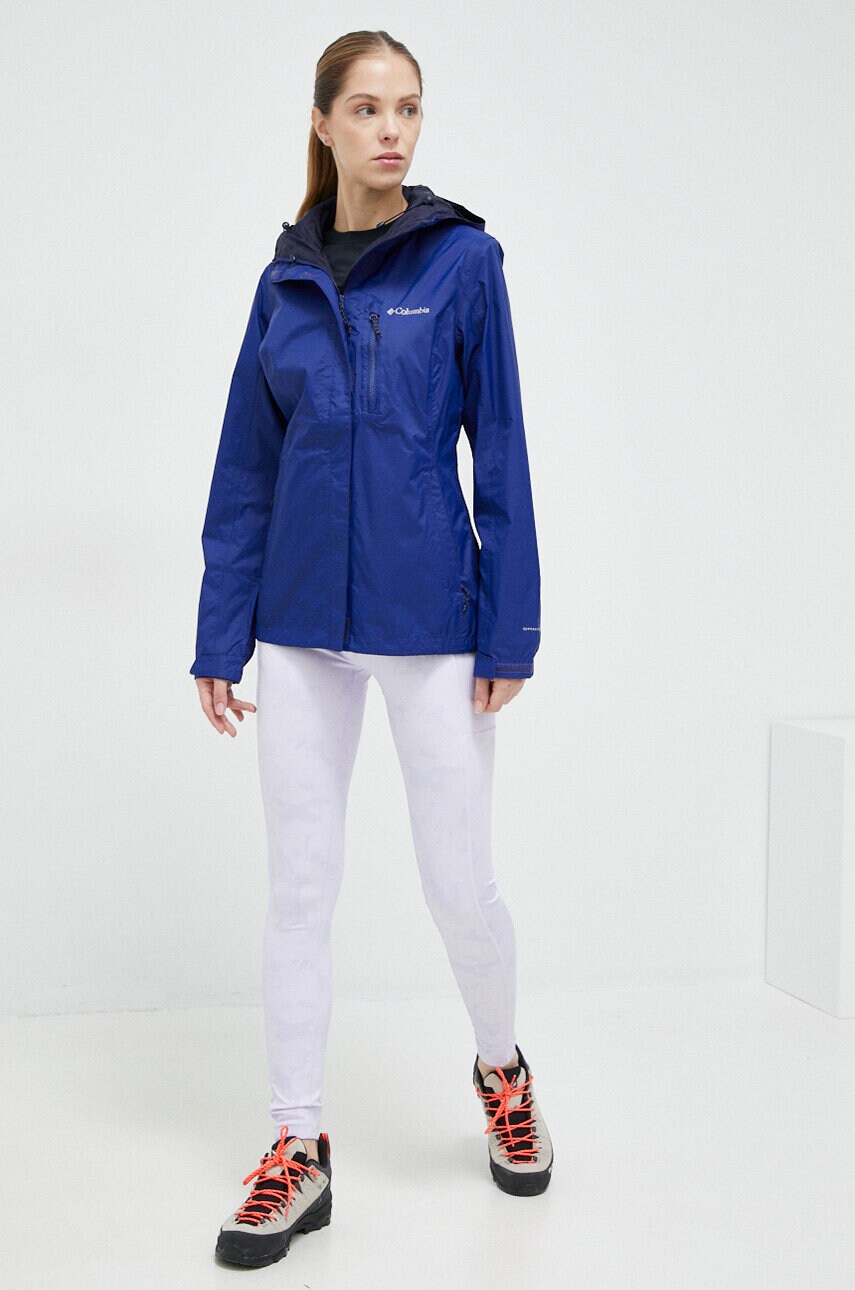 Куртка outdoor Columbia Pouring Adventure II колір синій перехідна 1760071-468