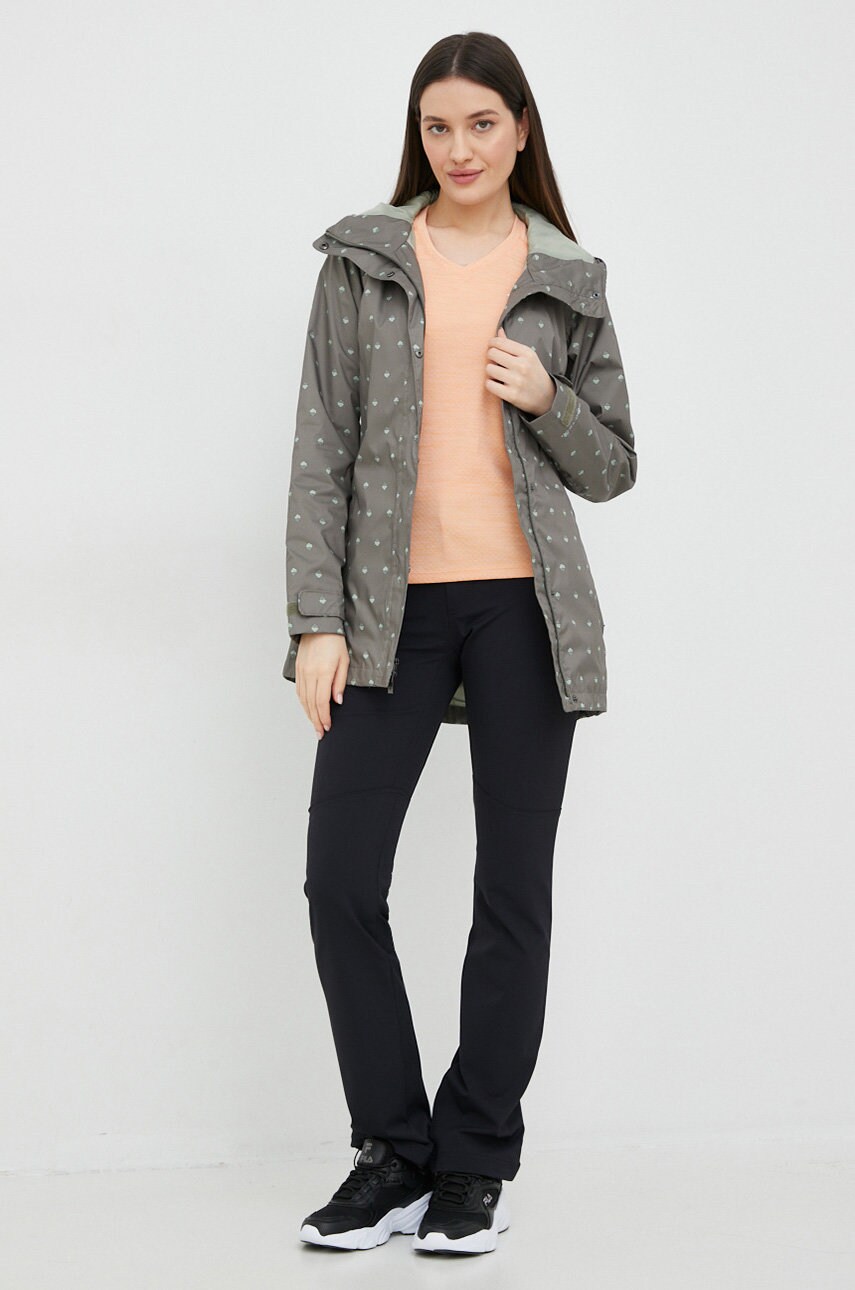 Дощовик Columbia Splash A Little II Jacket жіноча колір зелений перехідна