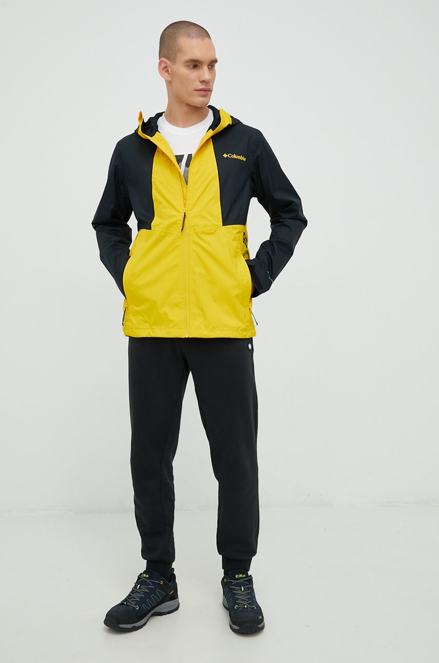 Куртка outdoor Columbia Inner Limits Ii колір жовтий 1893991-465