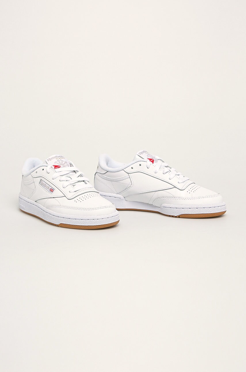 Шкіряні кросівки Reebok Classic CLUB C 85 колір білий