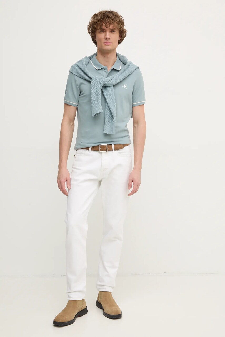 Поло Calvin Klein Jeans чоловіче однотонне J30J315603