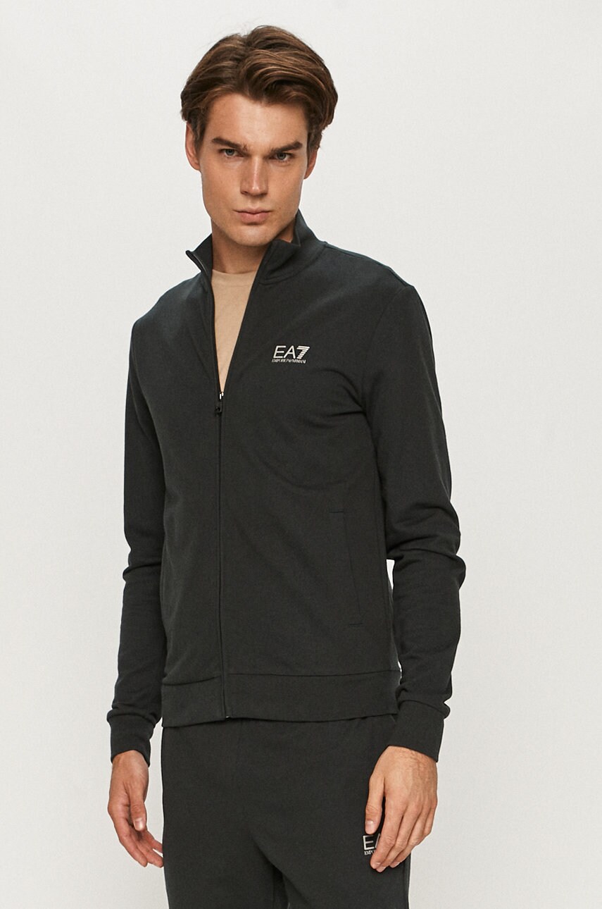 Бавовняний спортивний костюм EA7 Emporio Armani колір синій