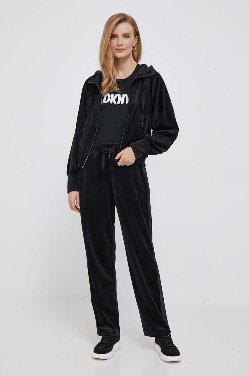 Бавовняна футболка Dkny колір чорний