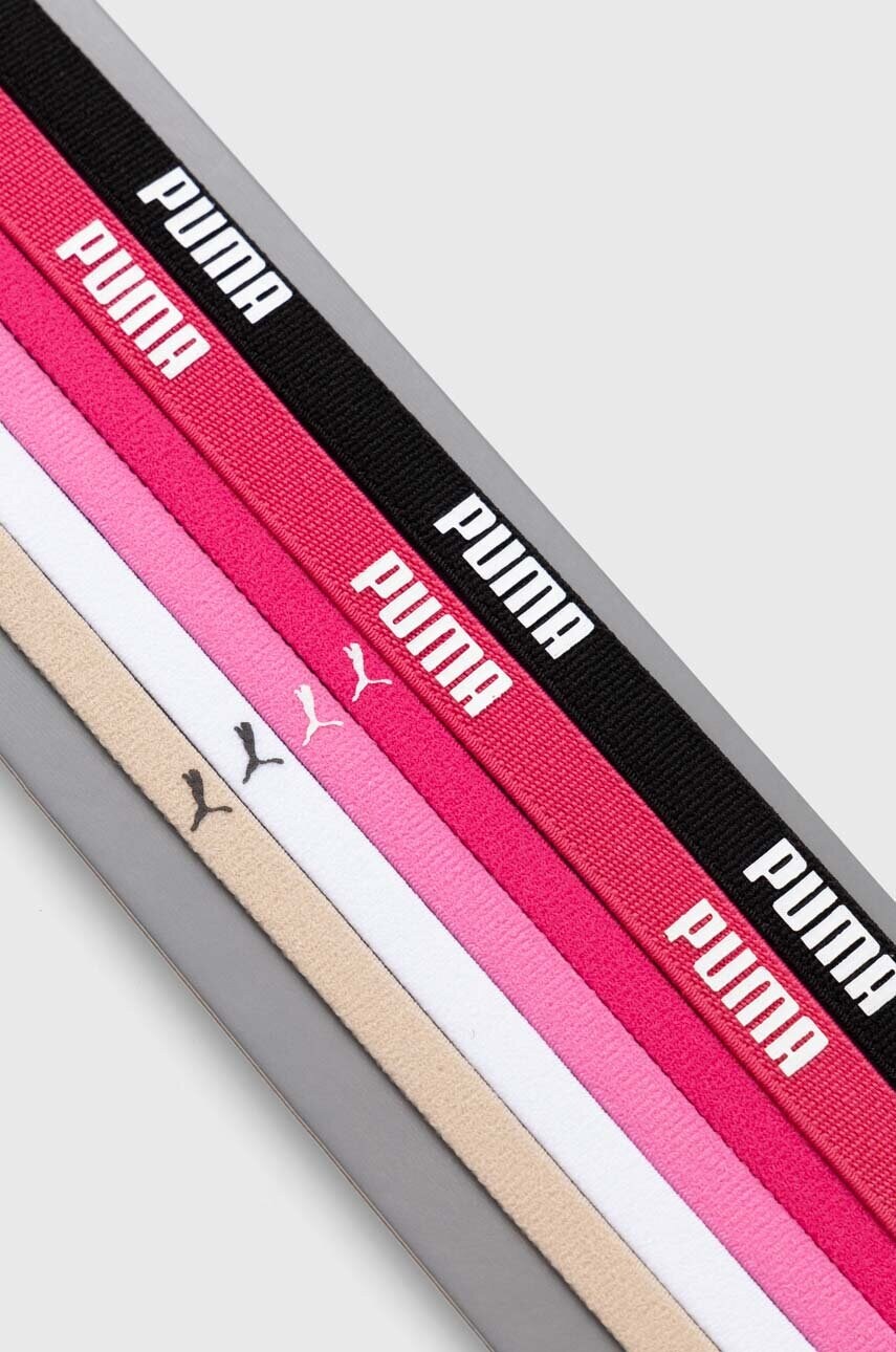 Пов'язки на голову Puma 6-pack колір рожевий 053452