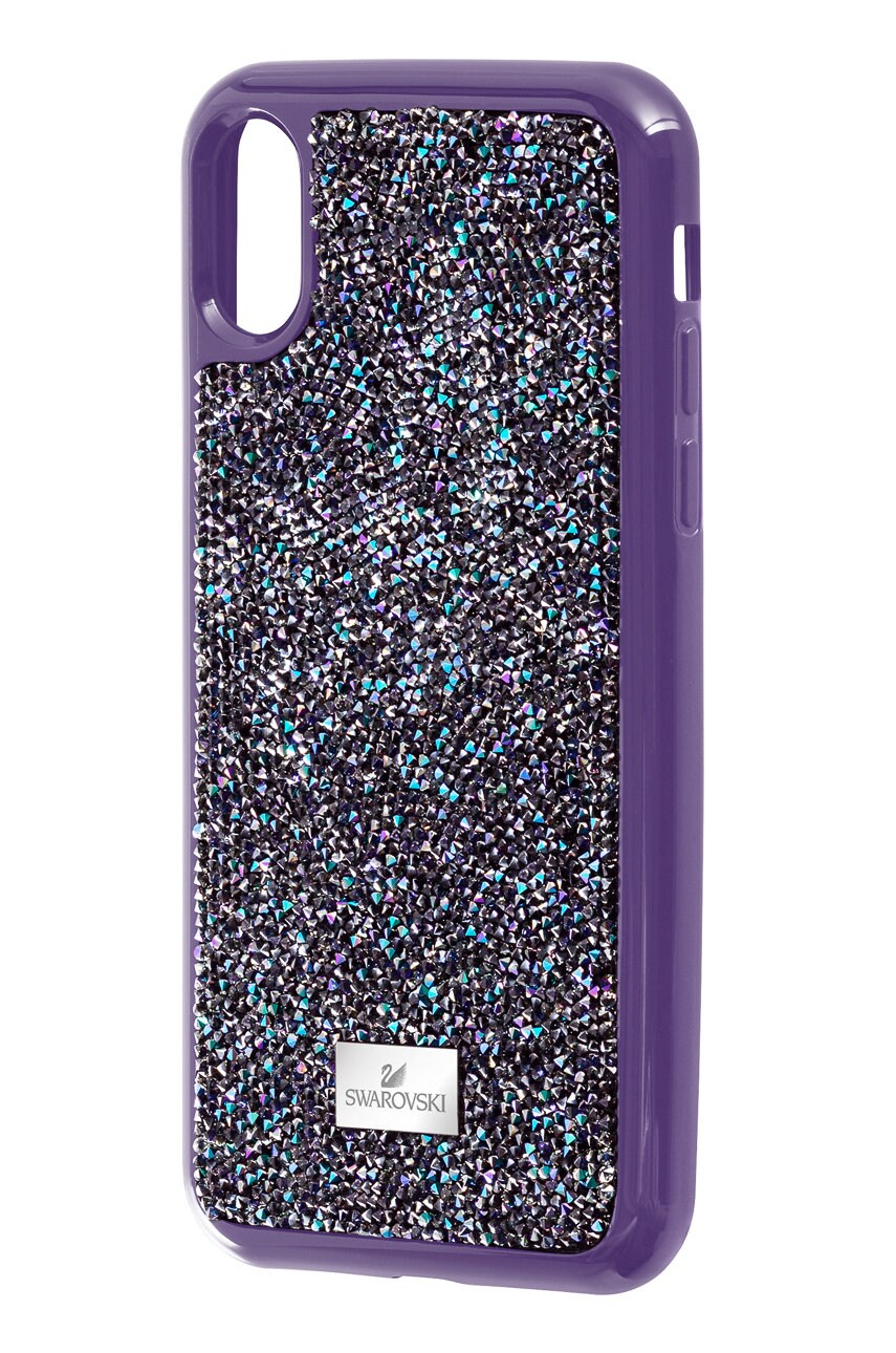 Чохол на телефон Swarovski колір фіолетовий