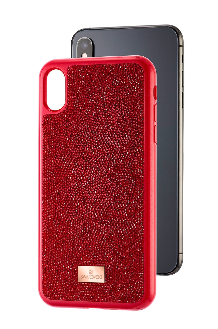 Чохол на телефон Swarovski колір червоний iPhone X/XS