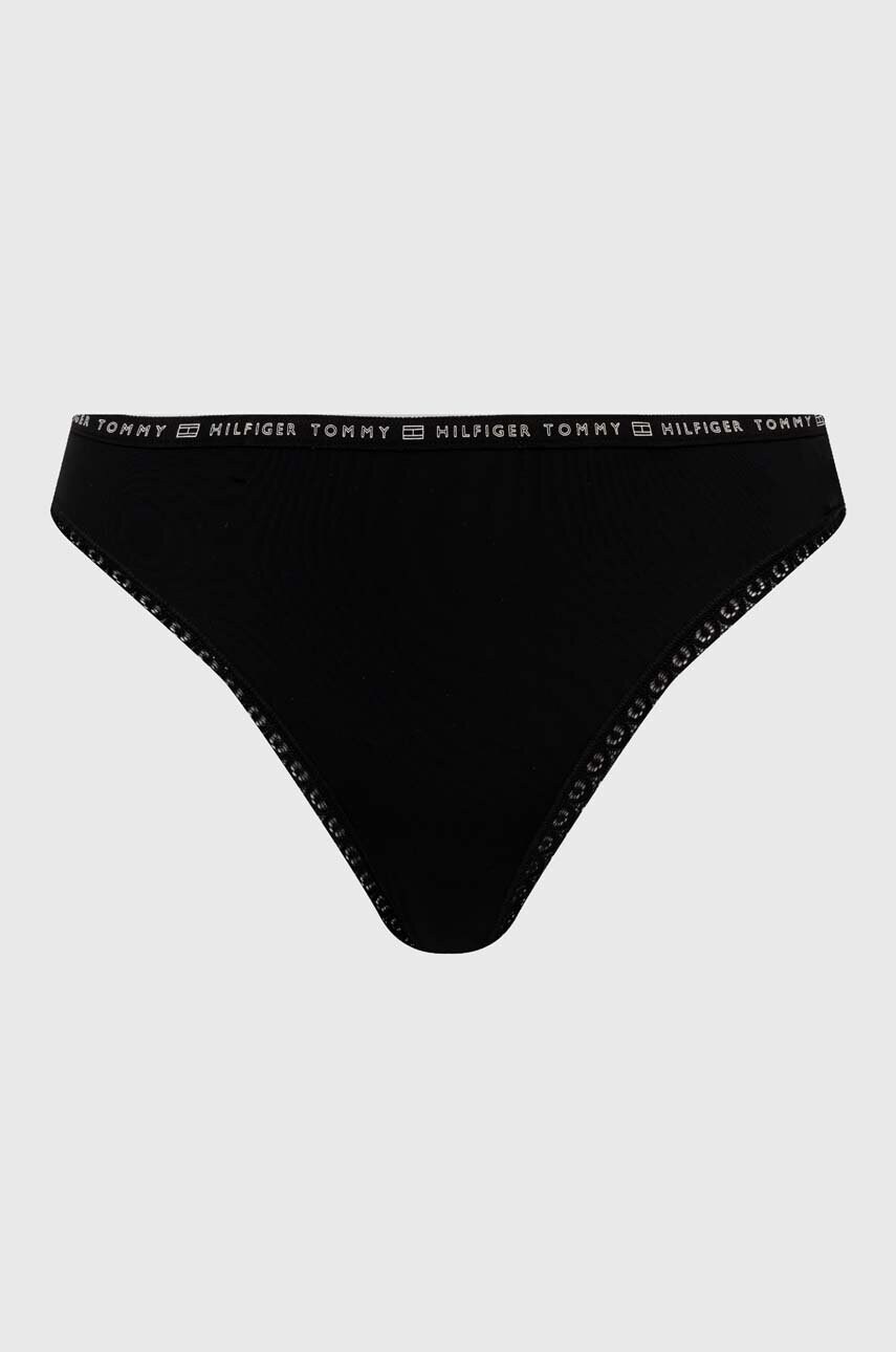 Стринги Tommy Hilfiger (3-pack) колір чорний