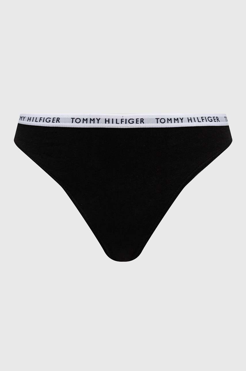 Стринги Tommy Hilfiger (3-pack) колір чорний