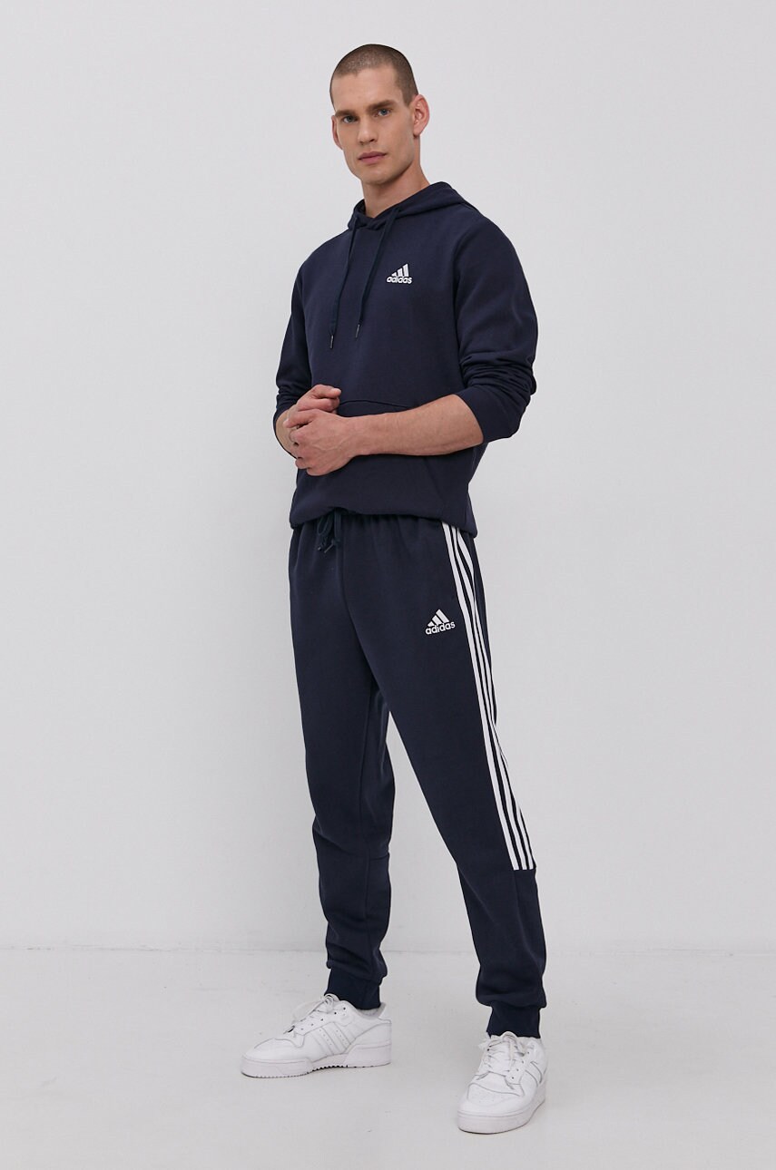 Кофта adidas чоловіча колір синій гладка
