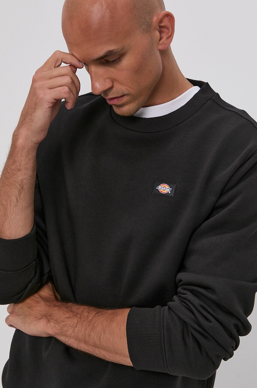 Кофта Dickies чоловіча колір чорний гладка DK0A4XCEBLK-BLACK