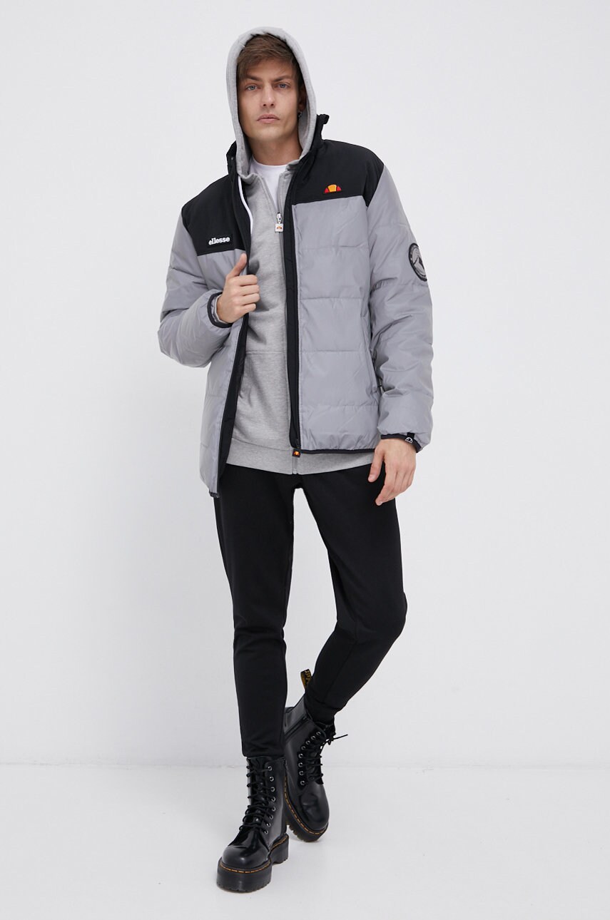 Кофта Ellesse чоловіча колір сірий з аплікацією SHS08782-112