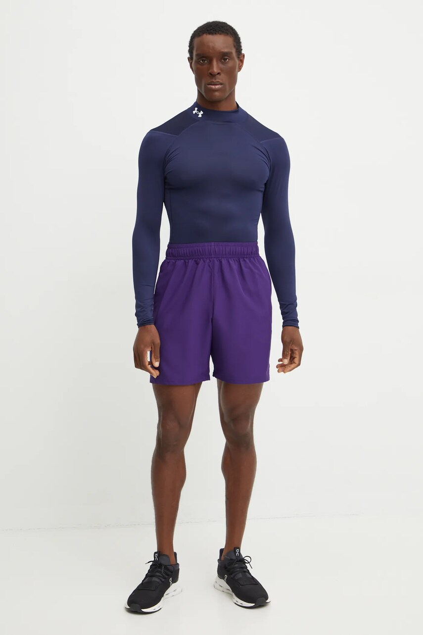 Лонгслів Under Armour чоловічий колір синій однотонний
