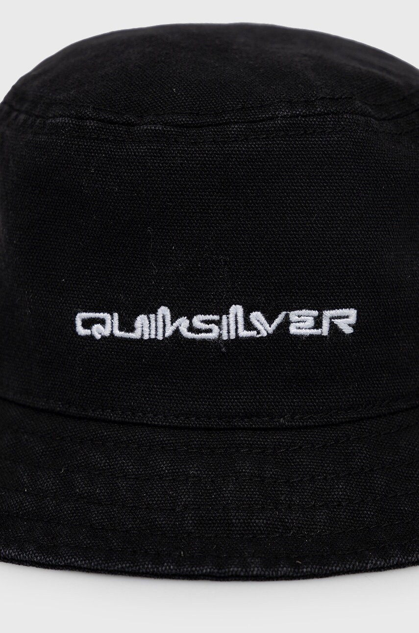 Бавовняний капелюх Quiksilver колір чорний з бавовни