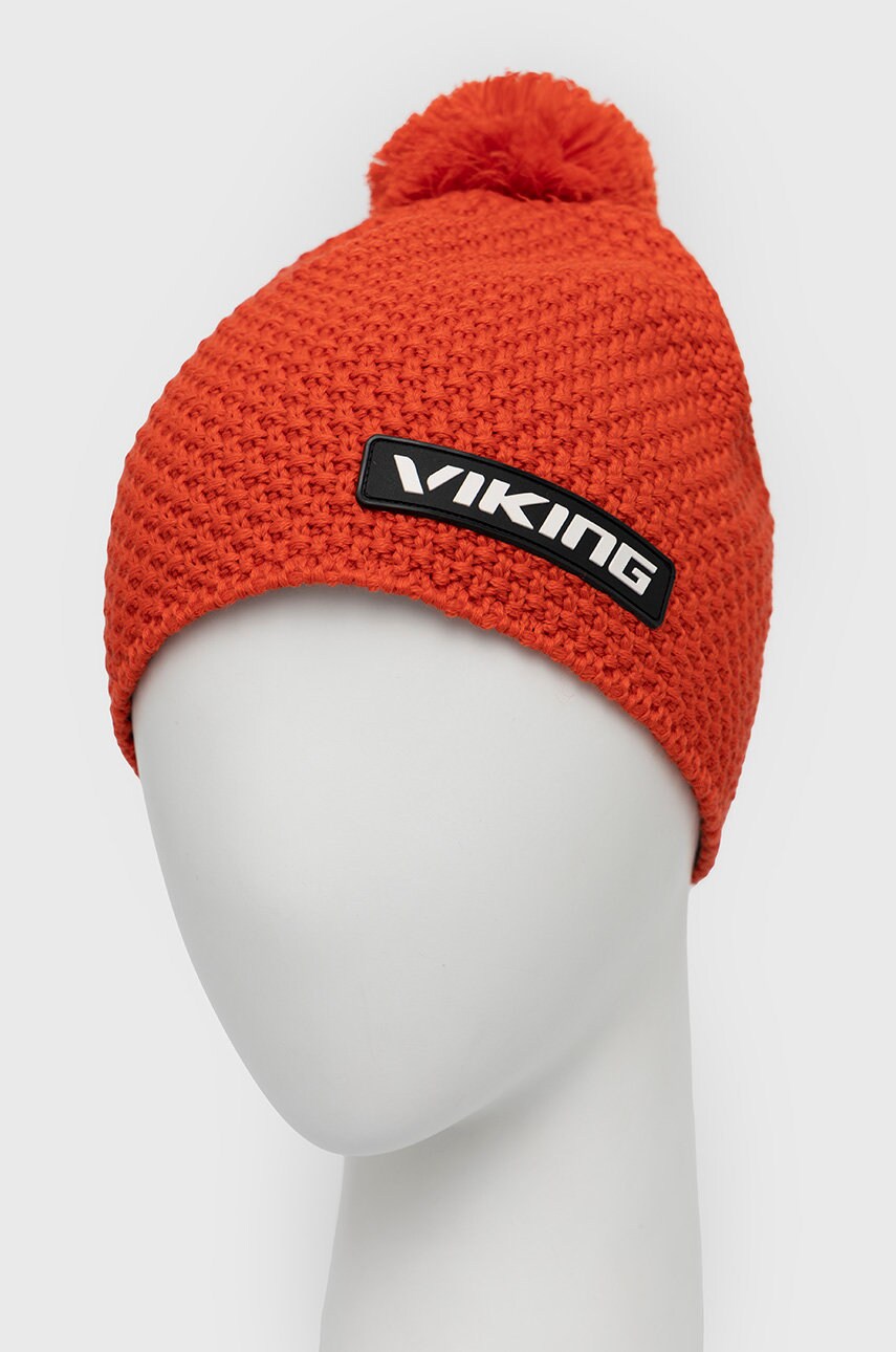 Шапка Viking колір червоний вовна