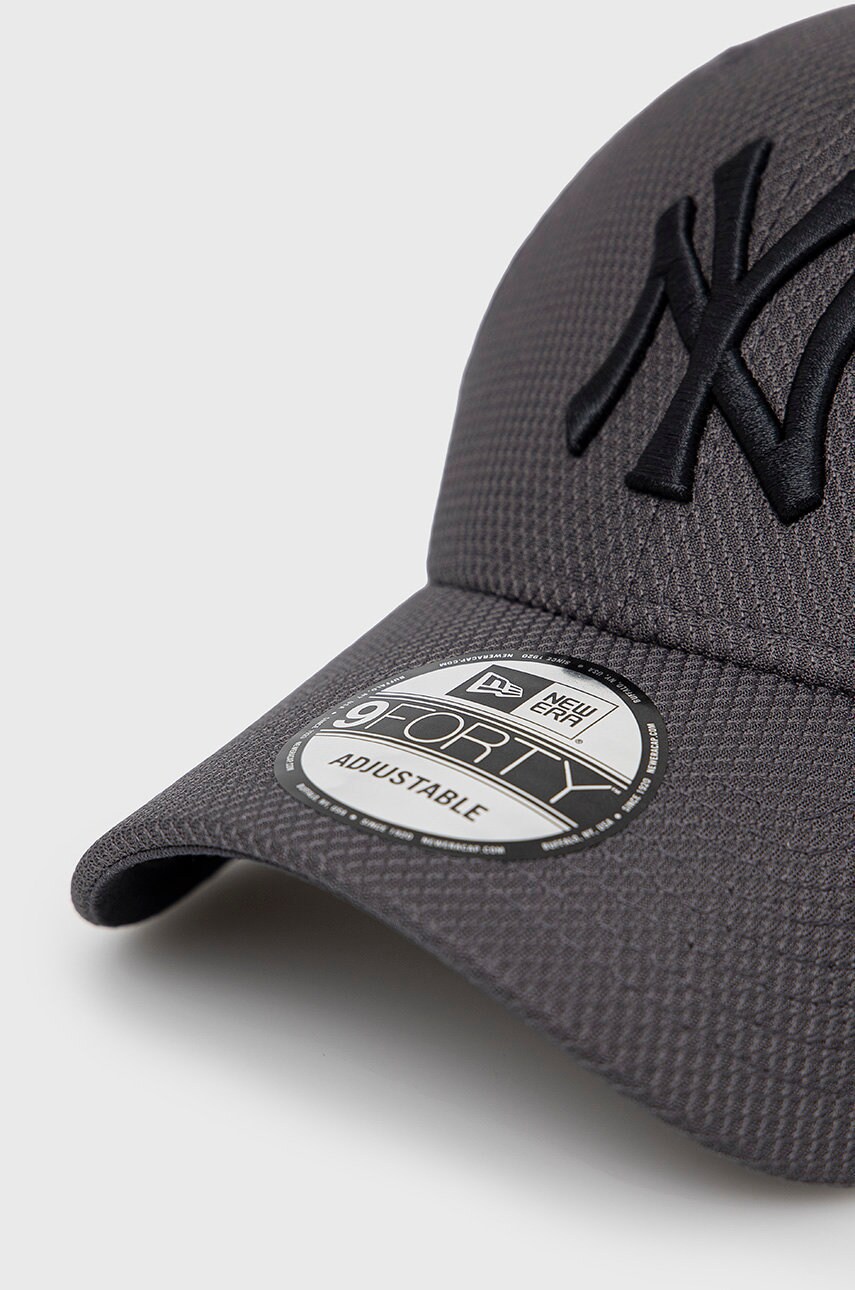 Кепка New Era колір сірий з аплікацією 12523906-DKGREY