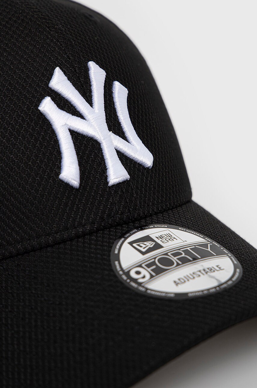 Кепка New Era колір чорний з аплікацією 12523907-BLACK