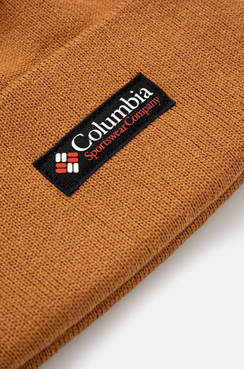 Шапка Columbia City Trek Heavyweight колір коричневий