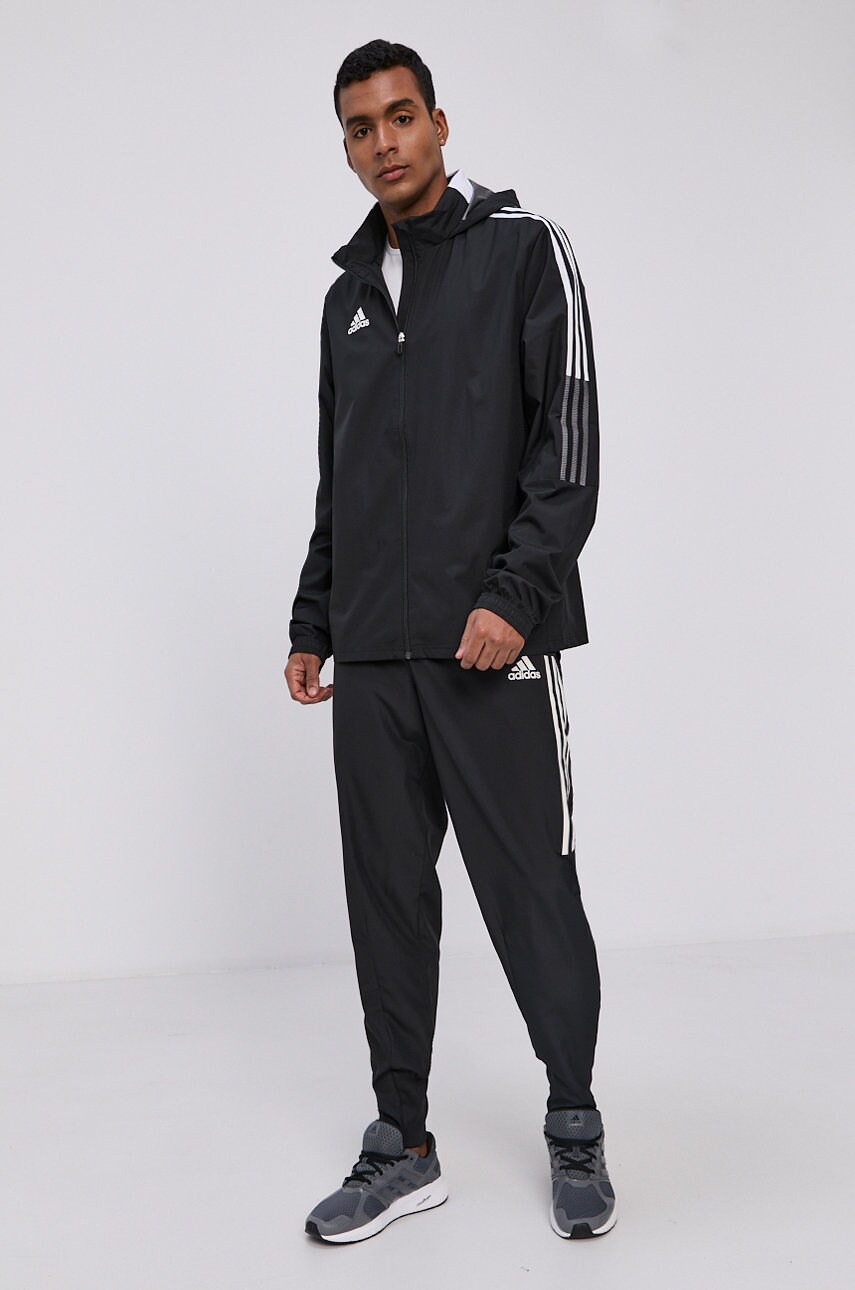 Куртка adidas Performance GH4466 чоловіча колір чорний перехідна
