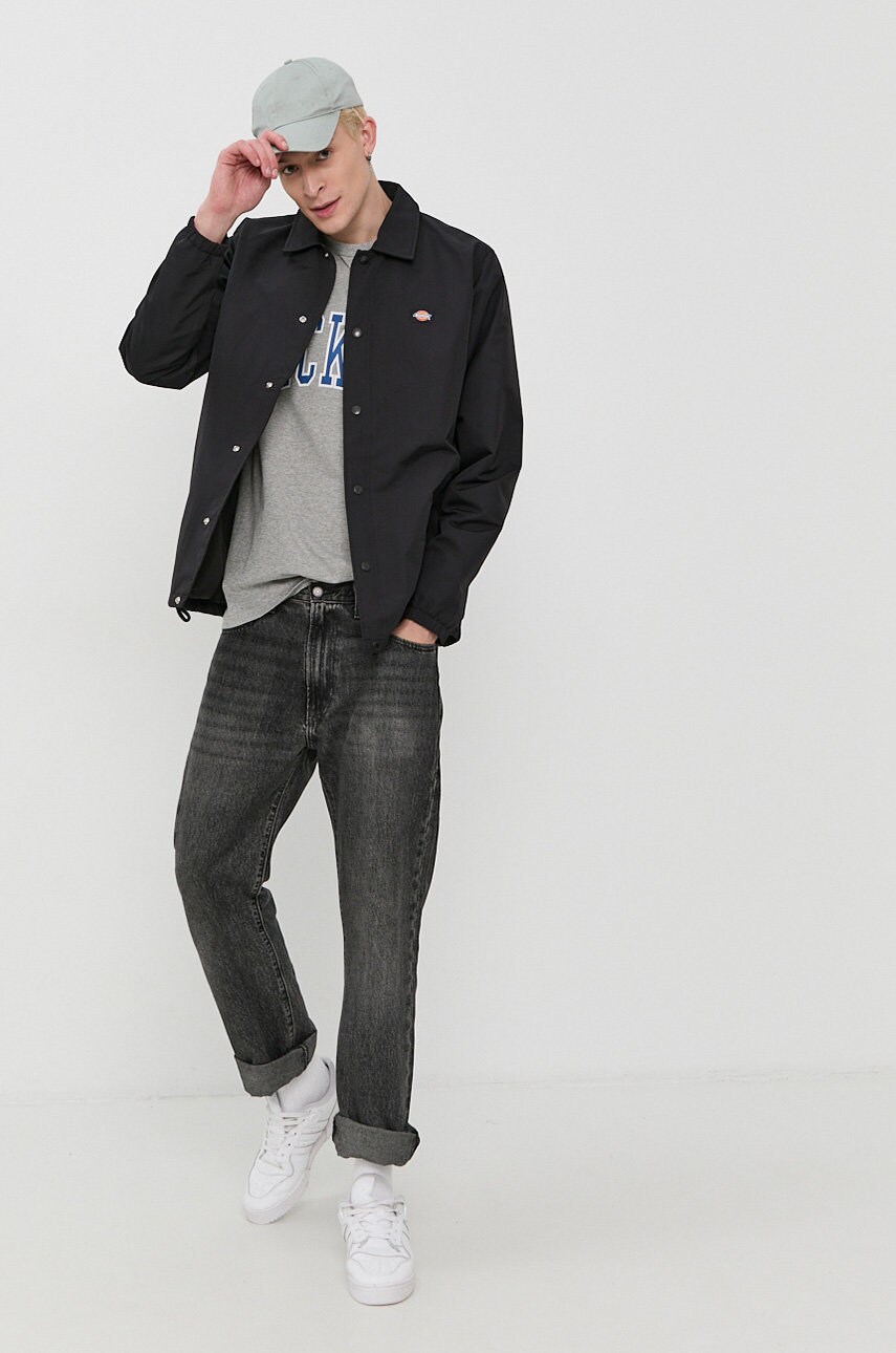 Куртка Dickies чоловіча колір чорний перехідна DK0A4XEWBLK-BLACK