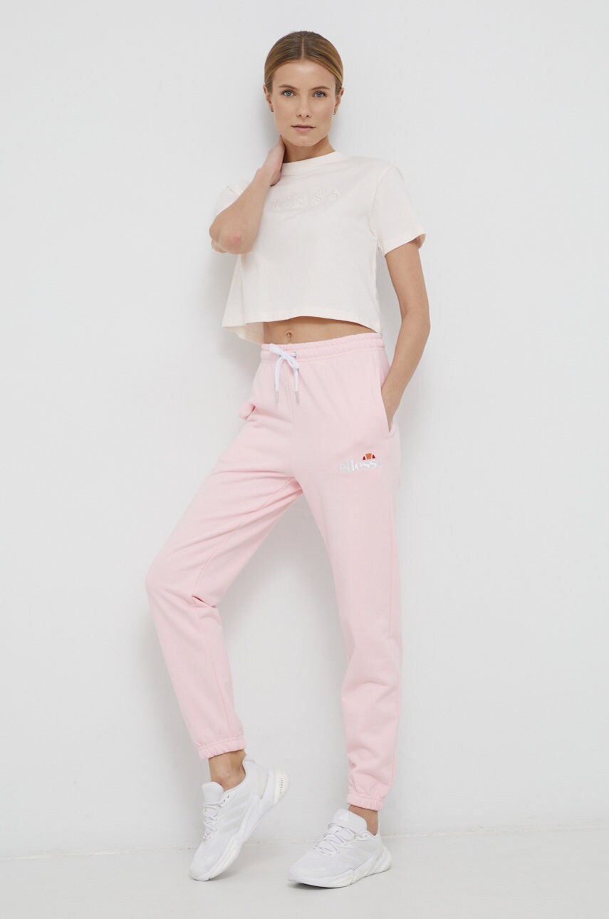 Штани Ellesse жіночі колір рожевий гладкі SGK13459-011