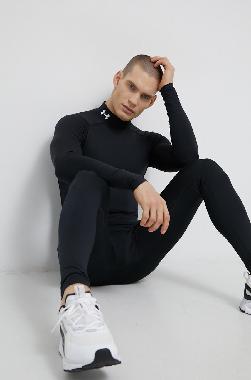 Легінси для тренувань Under Armour колір чорний однотонні