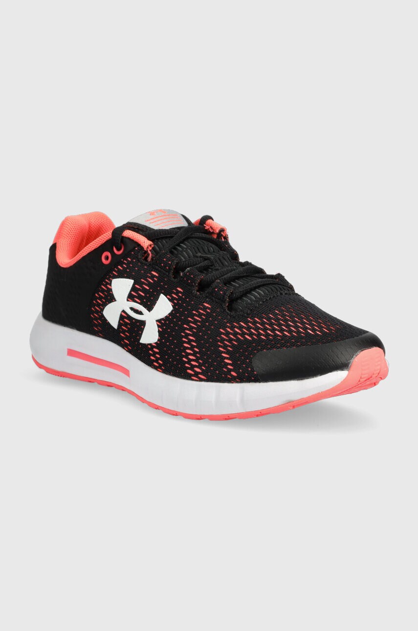 Бігові кросівки Under Armour Micro G Pursuit BP колір чорний на плоскому ходу 3021969-601