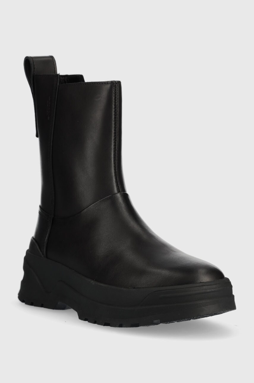 Шкіряні черевики Vagabond Shoemakers Maxime жіночі колір чорний на платформі злегка утеплена
