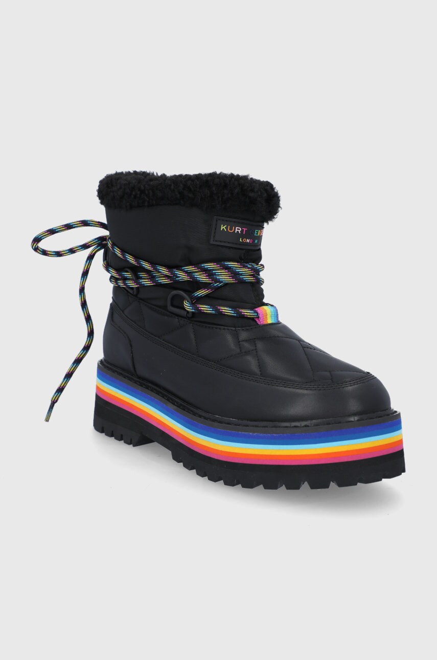 Зимові чоботи Kurt Geiger London Toronto Rainbow колір чорний