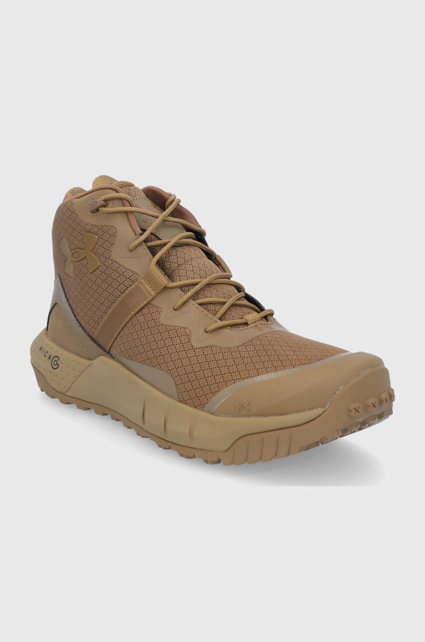 Черевики Under Armour Micro G Valsetz Mid чоловічі колір бежевий