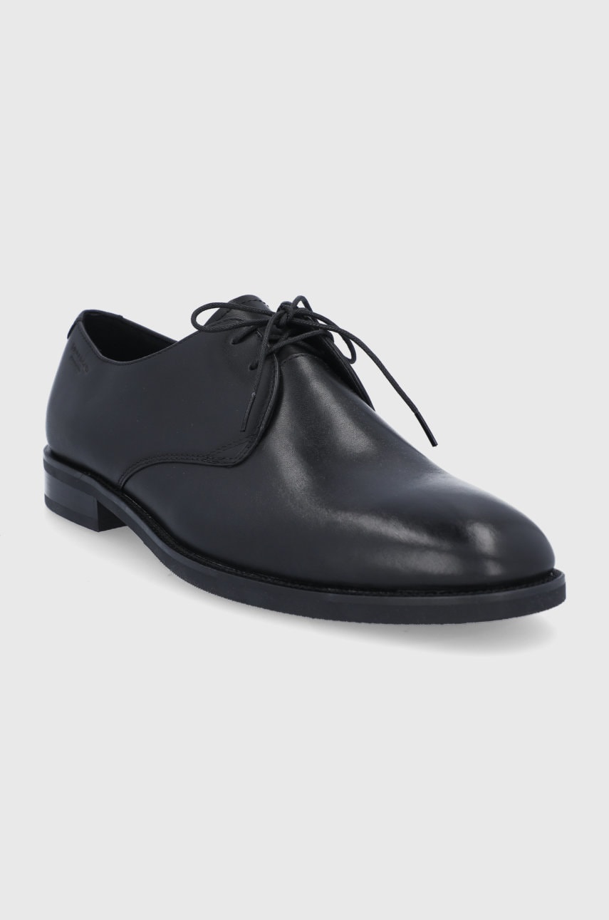 Шкіряні туфлі Vagabond Shoemakers Percy чоловічі колір чорний