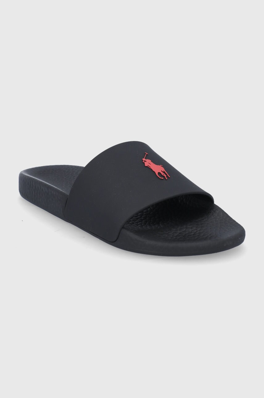 Шльопанці Polo Ralph Lauren Polo Slide колір чорний 809852071004