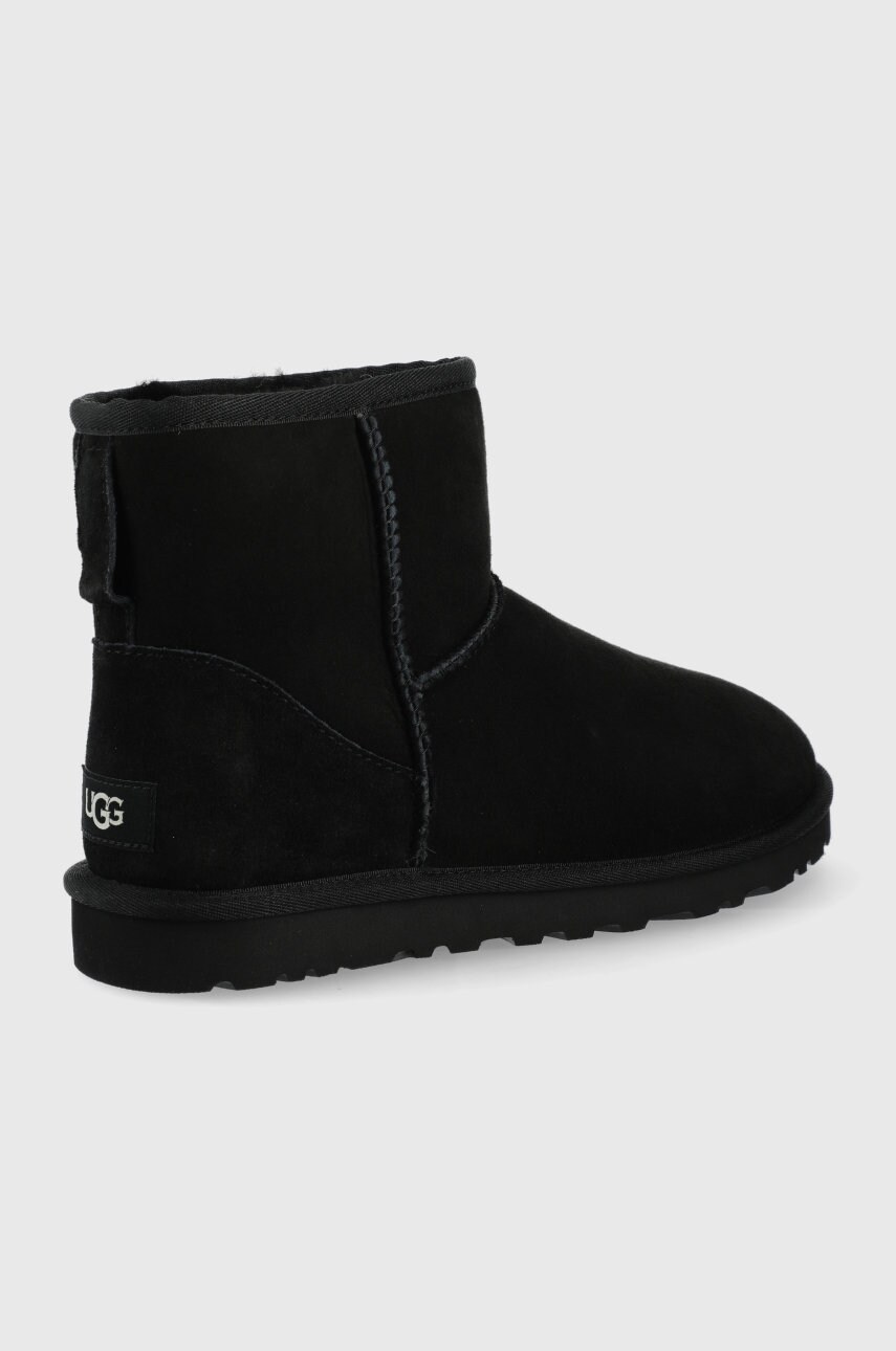 Замшеві чоботи UGG Classic Mini чоловічі колір чорний 1002072-BLK