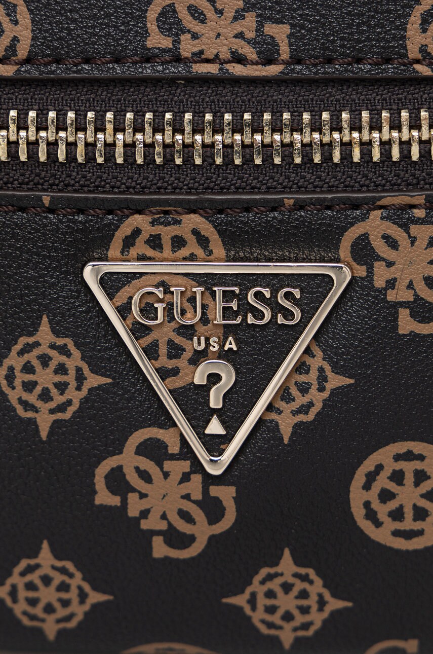 Рюкзак Guess жіночий колір коричневий малий візерунок
