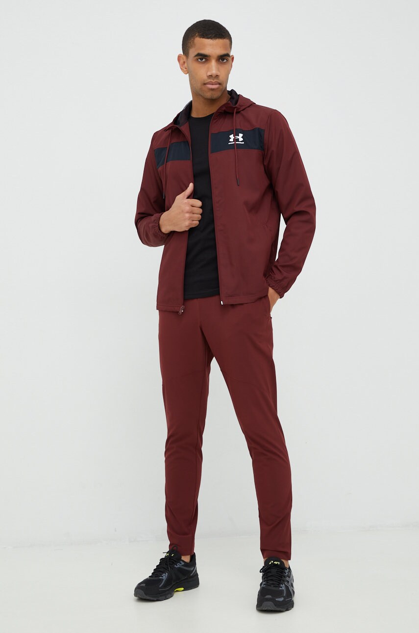 Штани Under Armour чоловічі колір коричневий однотонні