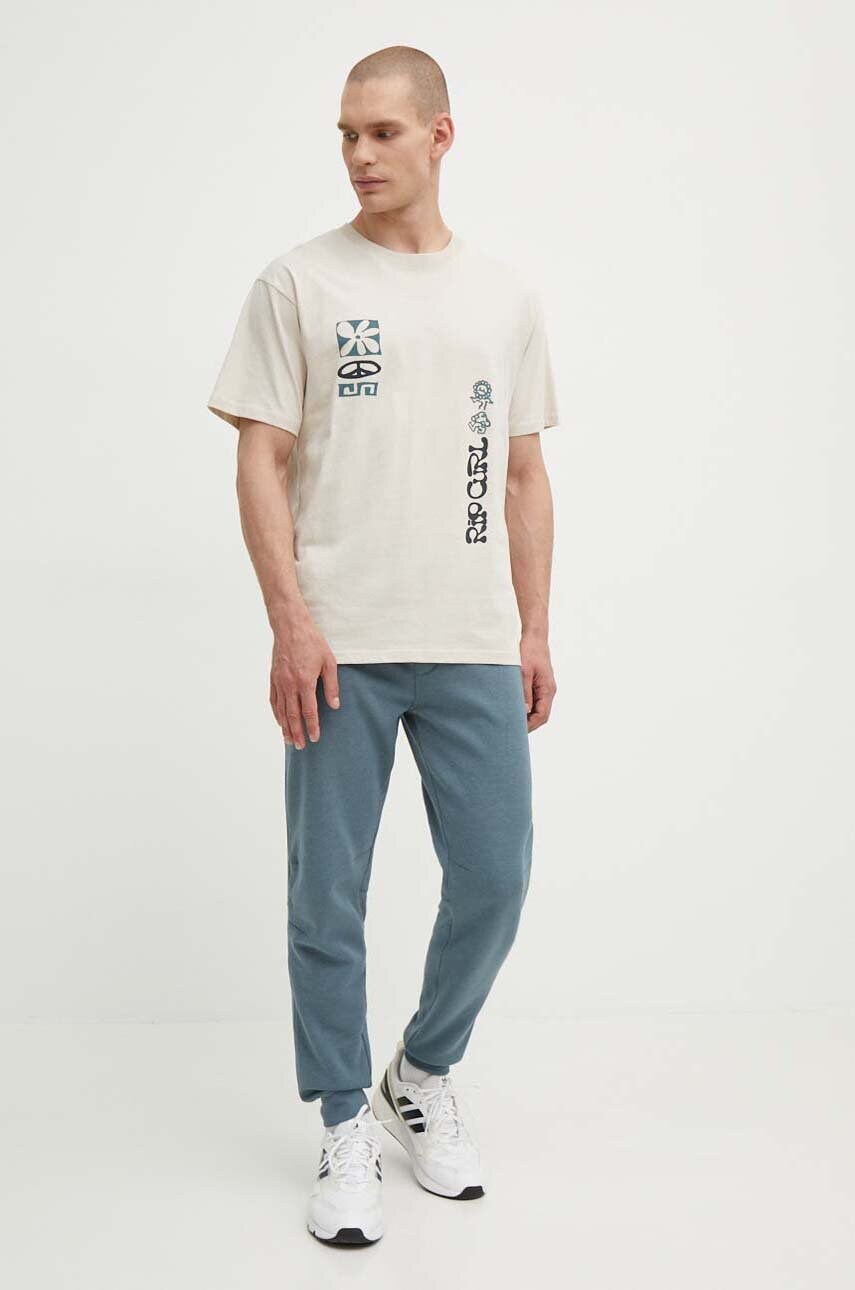 Спортивні штани Rip Curl колір сірий однотонні
