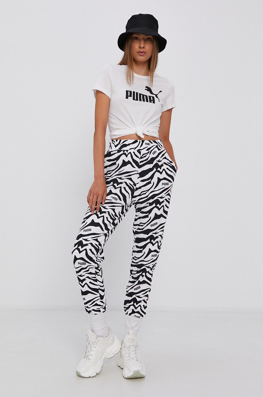 Бавовняна футболка Puma 586774 колір білий
