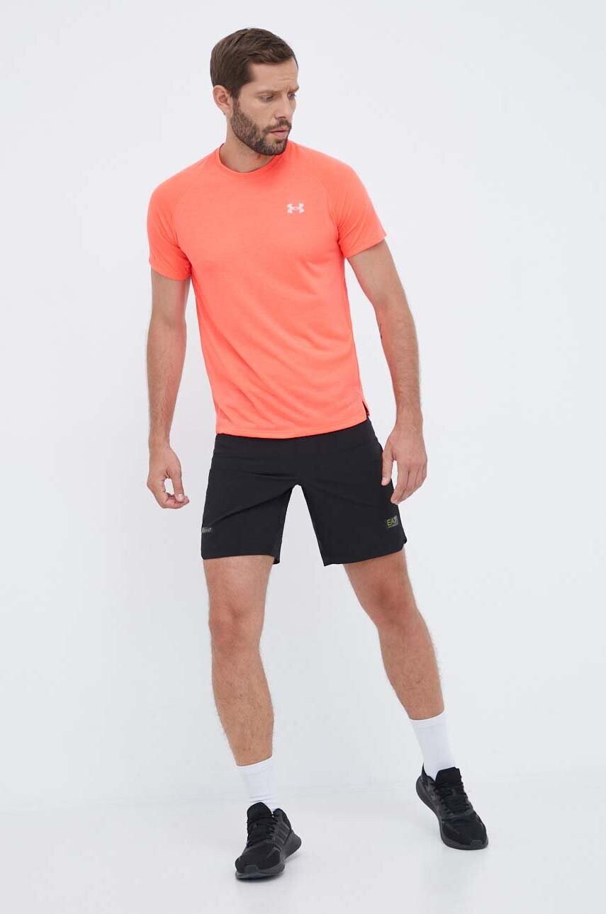 Бігова футболка Under Armour колір червоний однотонний