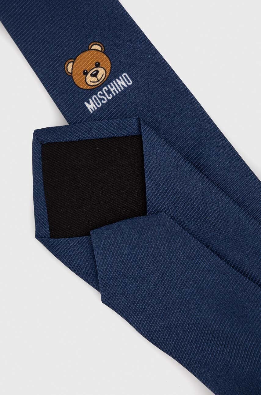 Шовковий галстук Moschino колір чорний
