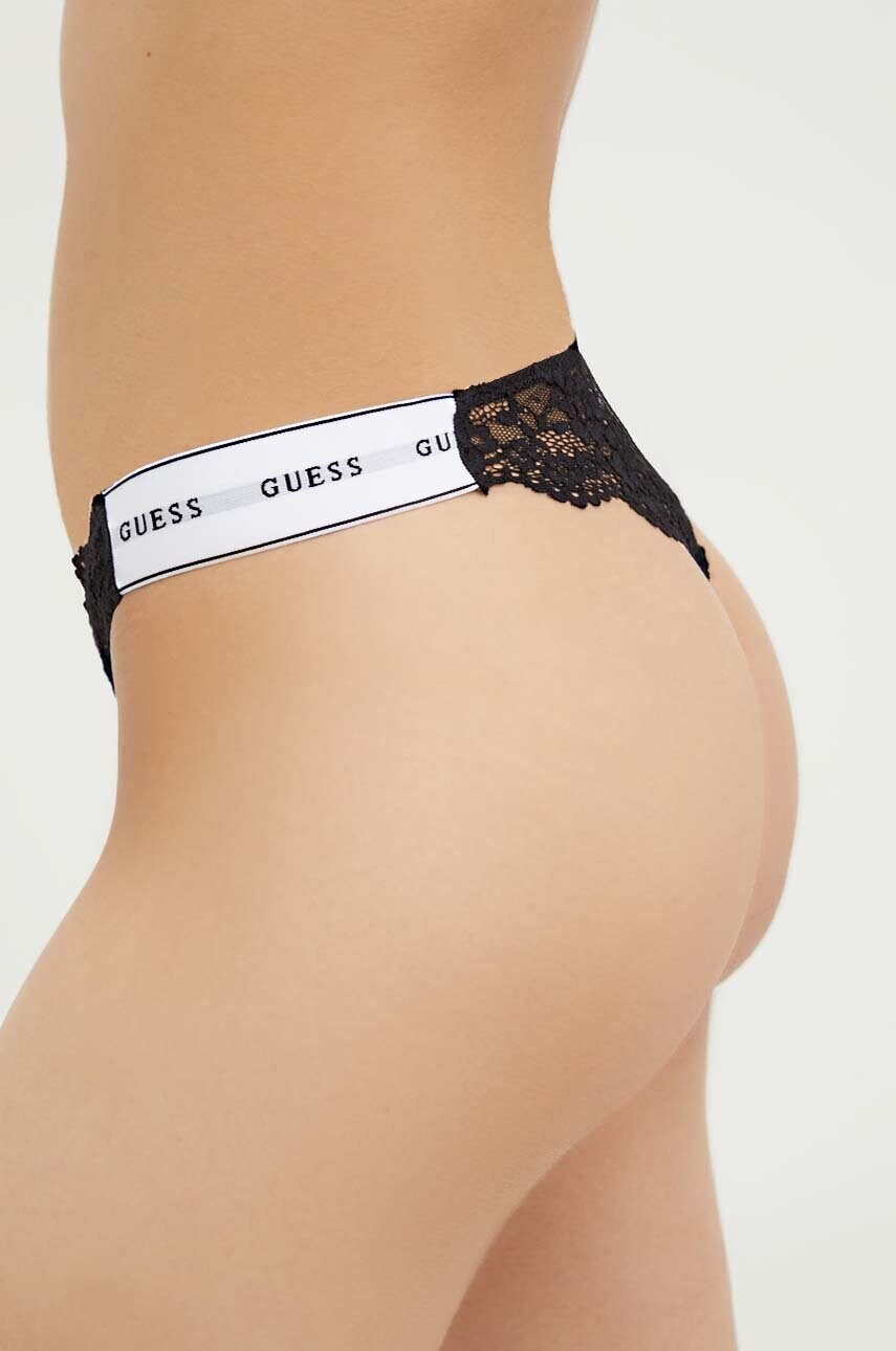 Стринги Guess BELLE колір чорний O3RE08 KBBT0