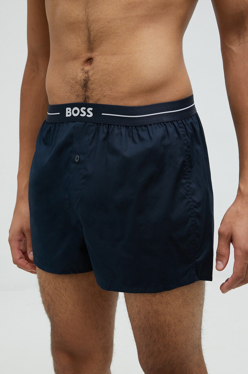 Бавовняні боксери BOSS 2-pack колір синій