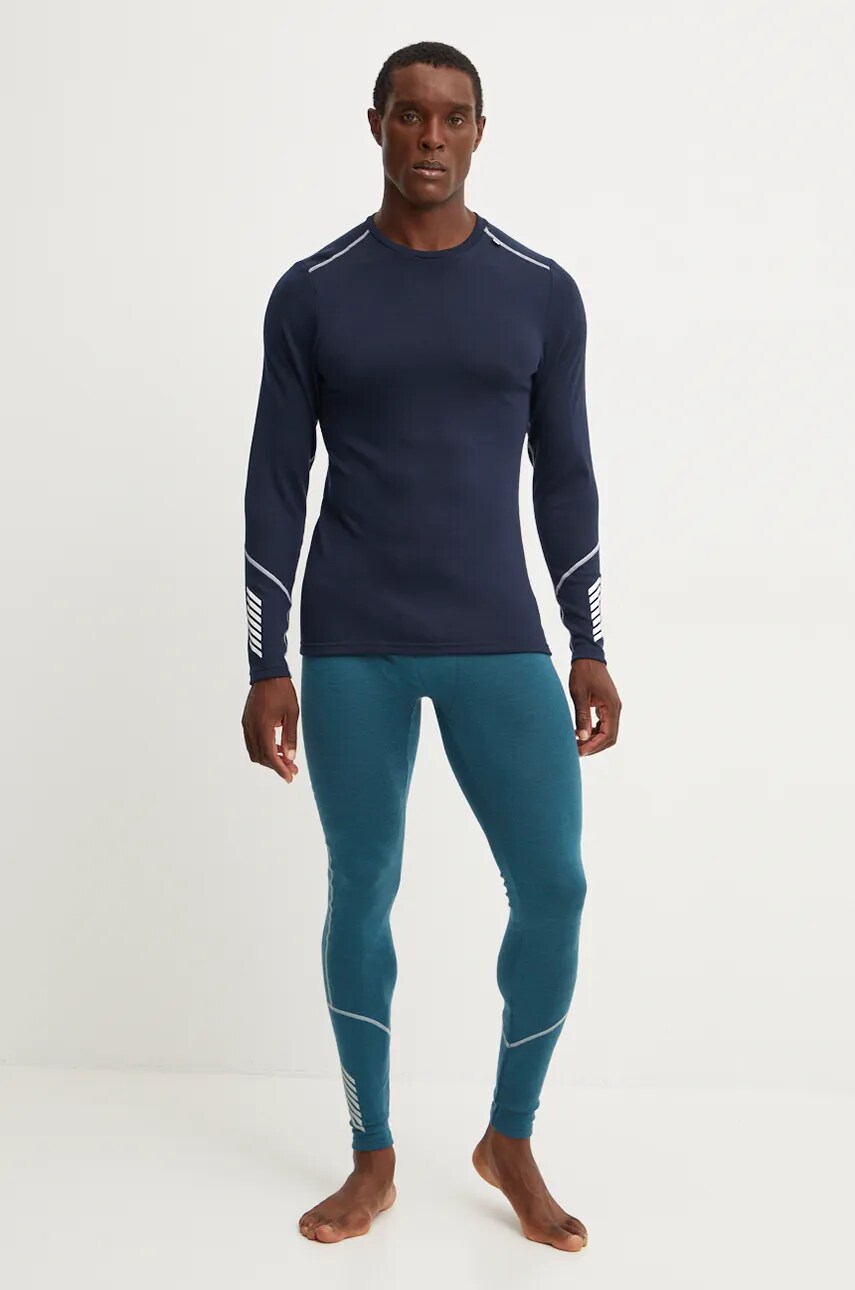 Функціональна вовняний лонгслів Helly Hansen LIFA MERINO колір синій 49364