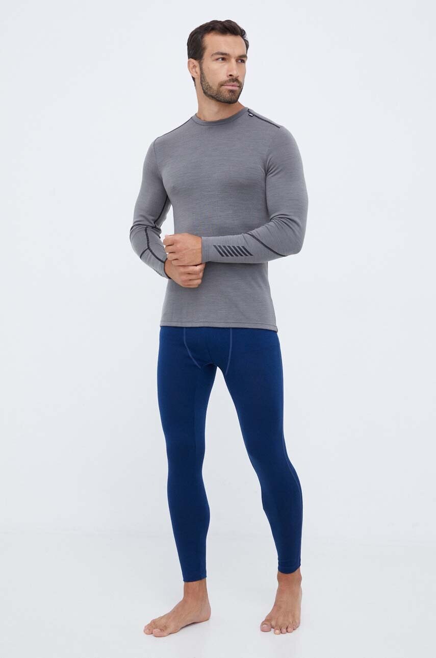 Функціональна вовняний лонгслів Helly Hansen LIFA MERINO колір сірий 49364