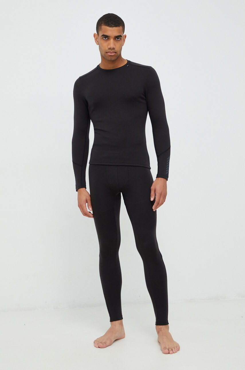 Функціональна вовняний лонгслів Helly Hansen LIFA MERINO колір чорний 49364